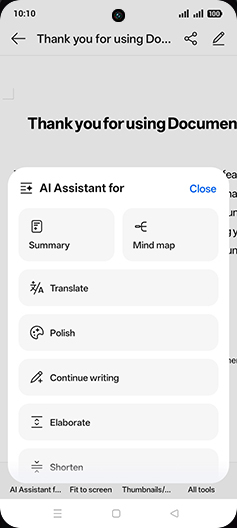 Step 6: Tap on Translate.
