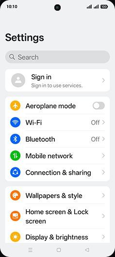 Step 3: Tap on Mobile network.