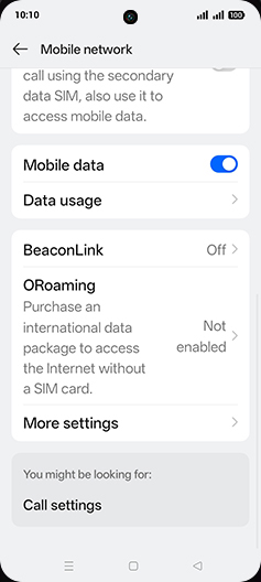Step 4: Tap on Data usage.