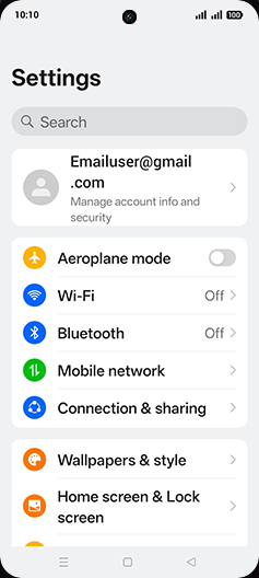 Step 3: Tap on Mobile network.