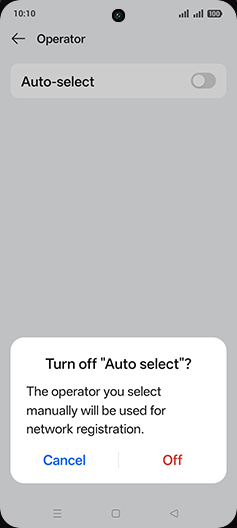 Step 7: Tap on Off.