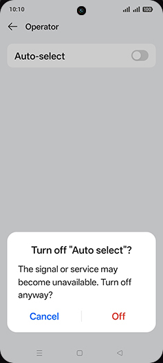 Step 8: Tap on Off.