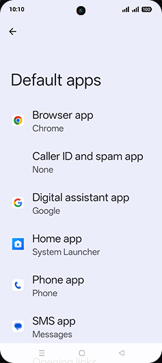 Step 5: Tap on Browser app.