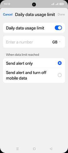 Step 12: Tap on Enter a number.