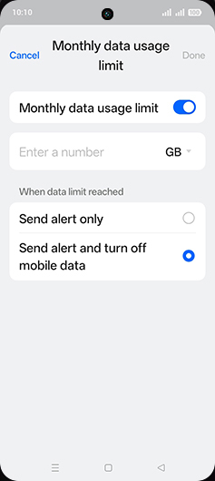 Step 18: Tap on Enter a number.