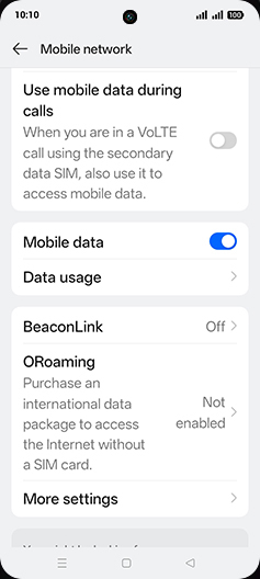 Step 4: Tap on Data usage.