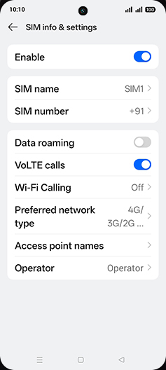 Step 8: Tap on Data roaming to turn ON.