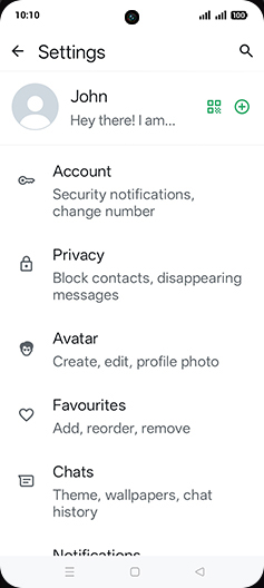 Step 5: Tap on Chats.