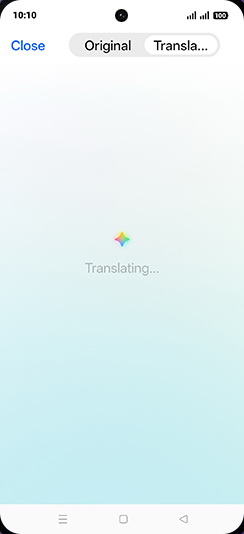 Step 8: Translating document.