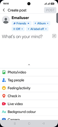 Step 4: Swipe left sidebar for AI option.