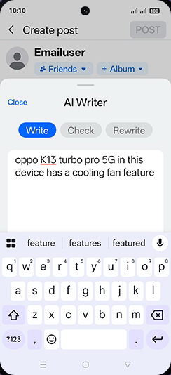 Step 6: Enter Event, people or time and tap on down arrow.