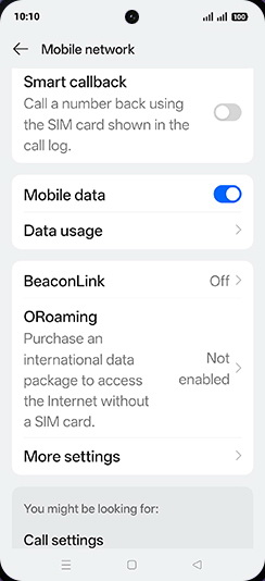 Step 4: Tap on Data usage.