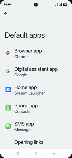 Step 5: Tap on Browser app.