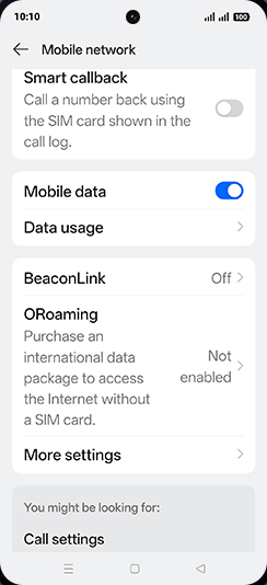 Step 6: Tap on Data usage.