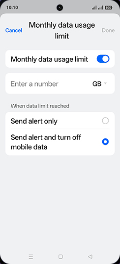 Step 18: Tap on Enter a number.