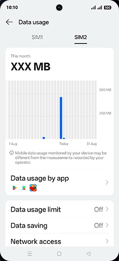 Step 5: Tap on Network access.