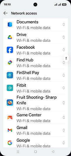 Step 6: Tap on desired App.