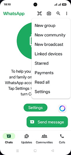 Step 4: Tap on Settings.