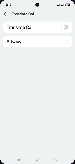 Step 7: Tap on Translate Call to turn ON.