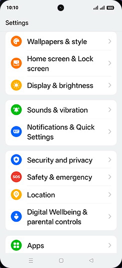 Step 3: Tap on Display & brightness.