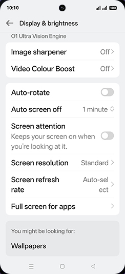 Step 4: Tap on Video Colour Boost.