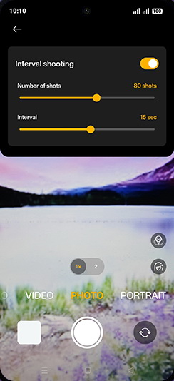 Step 8: Set interval time.