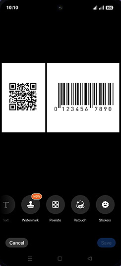 Step 7: Swipe left for Pixelate option.
