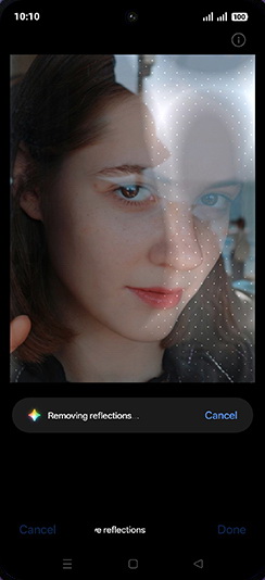 Step 11: Removing glare.