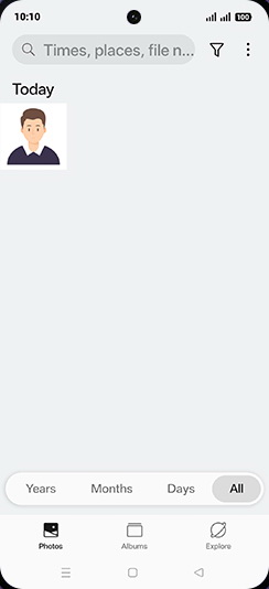 Step 3: Tap on Albums tab.