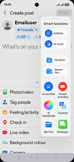 Step 5: Tap on AI Writer.