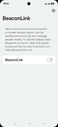 Step 7: Tap on BeaconLink to turn ON.