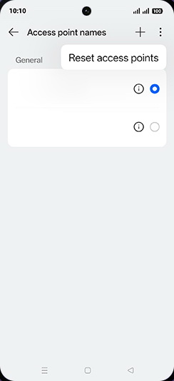 Step 7: Tap on Reset access points.