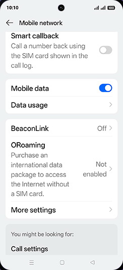 Step 6: Tap on Data usage.