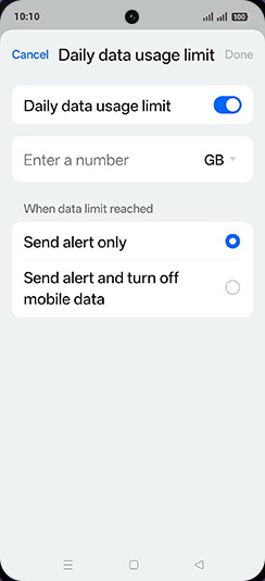 Step 12: Tap on Enter a number.