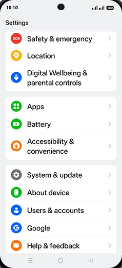 Step 3: Tap on Accessibility & convenience.
