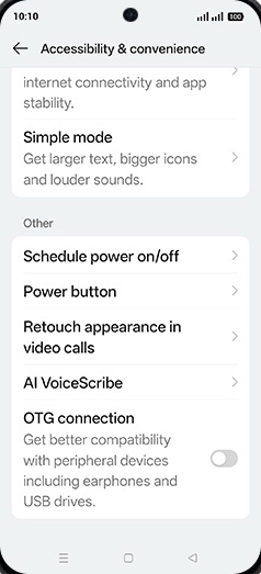 Step 4: Tap on AI VoiceScribe.