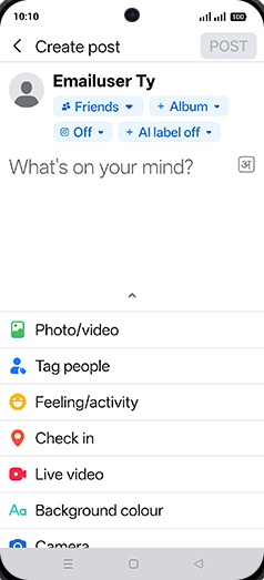 Step 4: Swipe left sidebar for AI option.