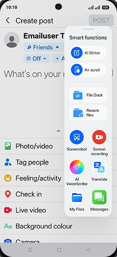 Step 5: Tap on AI Writer.