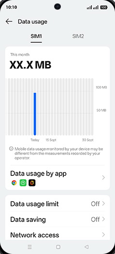 Step 5: Tap on Data saving.