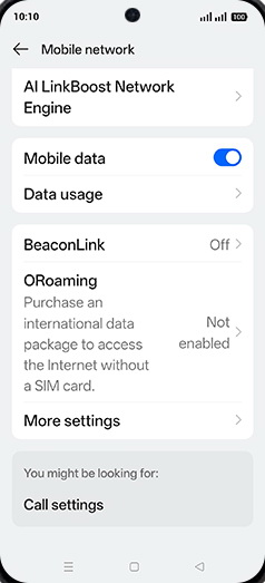 Step 6: Tap on Data usage.