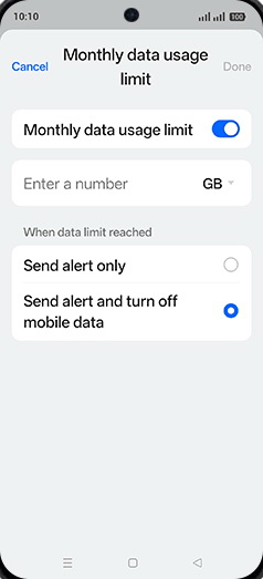 Step 18: Tap on Enter a number.