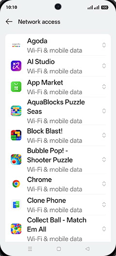 Step 6: Tap on desired App.