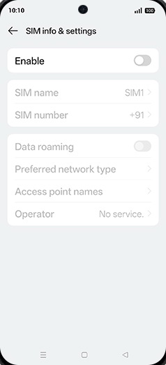 Step 5: Tap on Enable to turn ON.