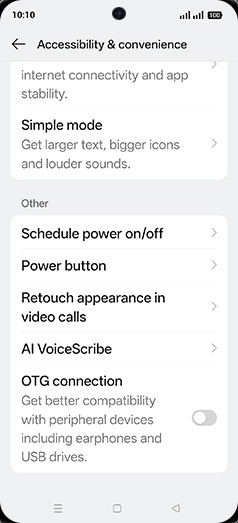 Step 4: Tap on AI VoiceScribe.