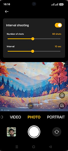 Step 8: Set interval time.