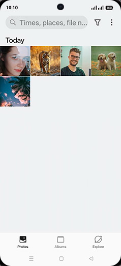 Step 3: Tap on Albums tab.