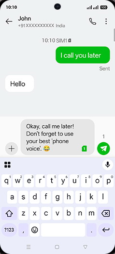 Step 7: Tap on Send icon.