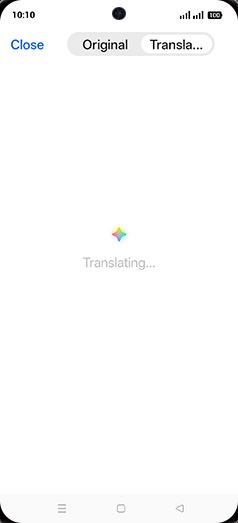 Step 8: Translating document.