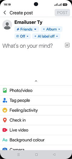 Step 4: Swipe left sidebar for AI option.