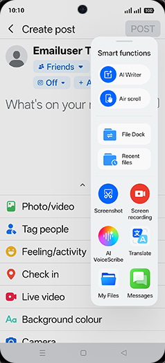Step 5: Tap on AI Writer.